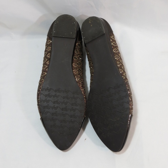 Soft Style a Hush Puppies Glittery Brown Flats - Picture 9 of 16